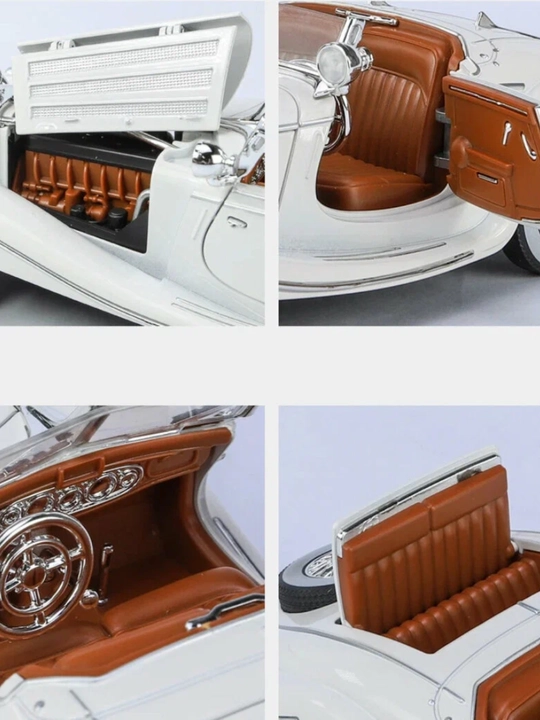 Ретро модель mercedes benz автомобиля 1:24 (die-cast, свет и звук)