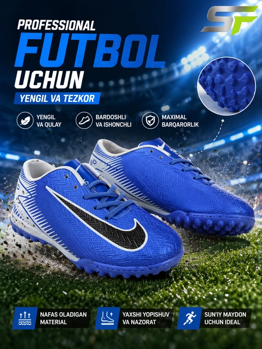 Bolalar va o'smirlar uchun futbol butsa va sarakanojkalari, 25-40 o'lchamlar - 