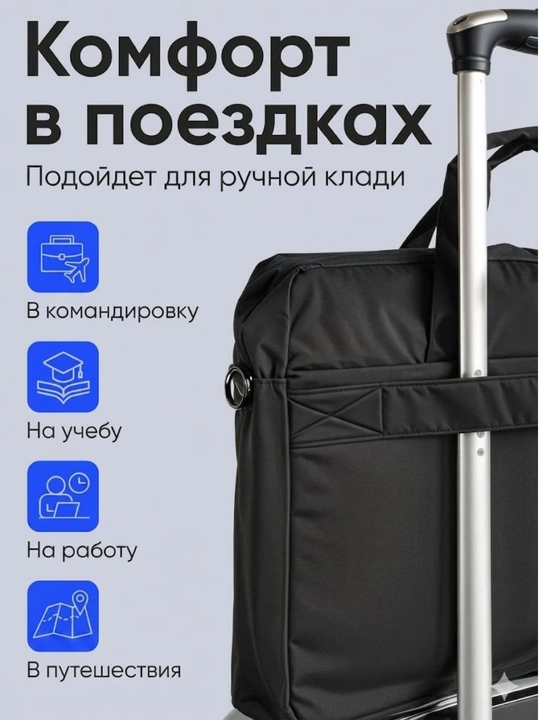 Сумка для ноутбука 15.6–17 дюймов, мужская и женская, влагостойкая и ударопрочная