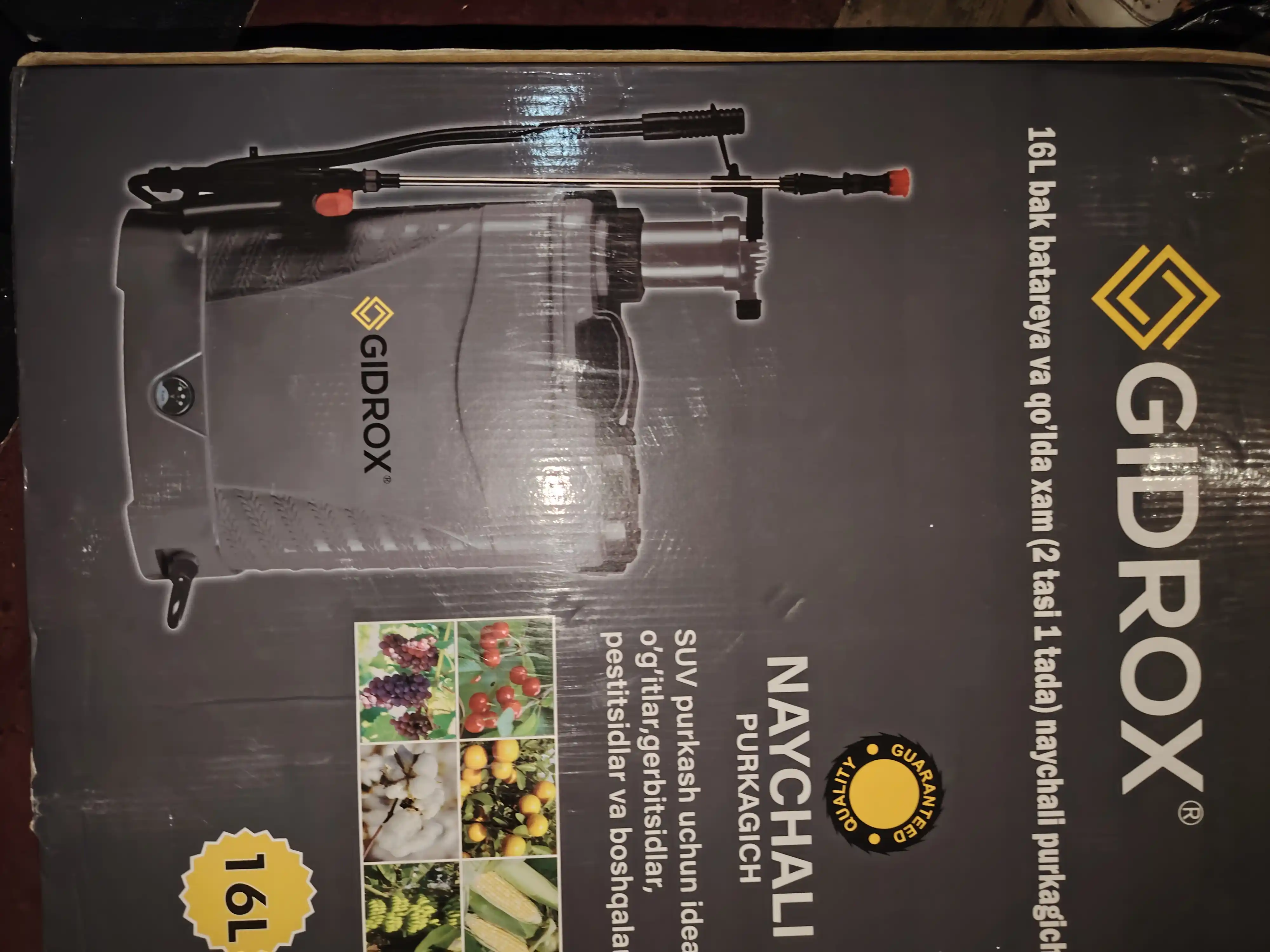 Akkumulyatorli purkagich GIDROX SD16-A 16L, 6 bar, bog‘ va tomorqa uchun