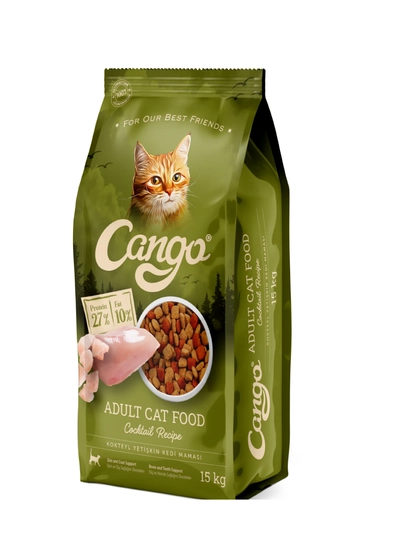 Сухой корм Cango для взрослых кошек «Коктейль», 15 кг