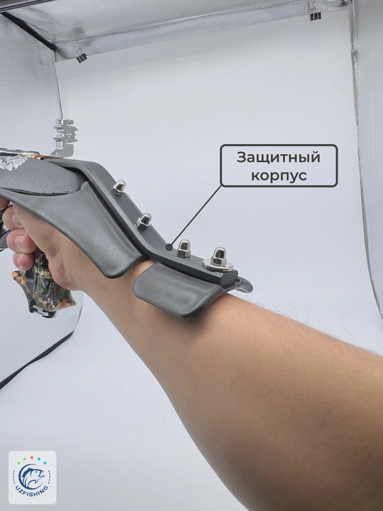 Мощная рогатка для спорта и рыбалки с лазерным прицелом, эргономичная