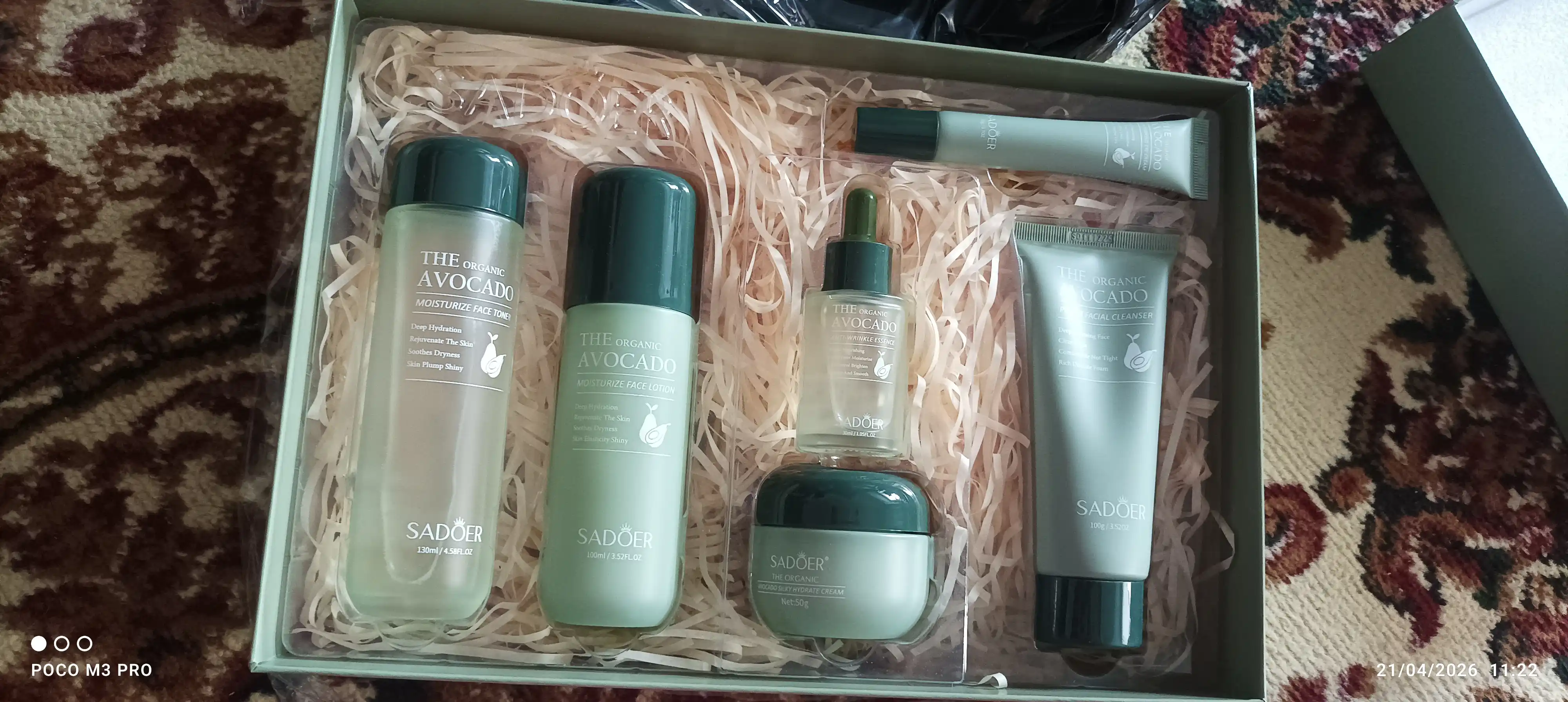 Подарочный набор косметики, антивозрастной The Organic Avocado