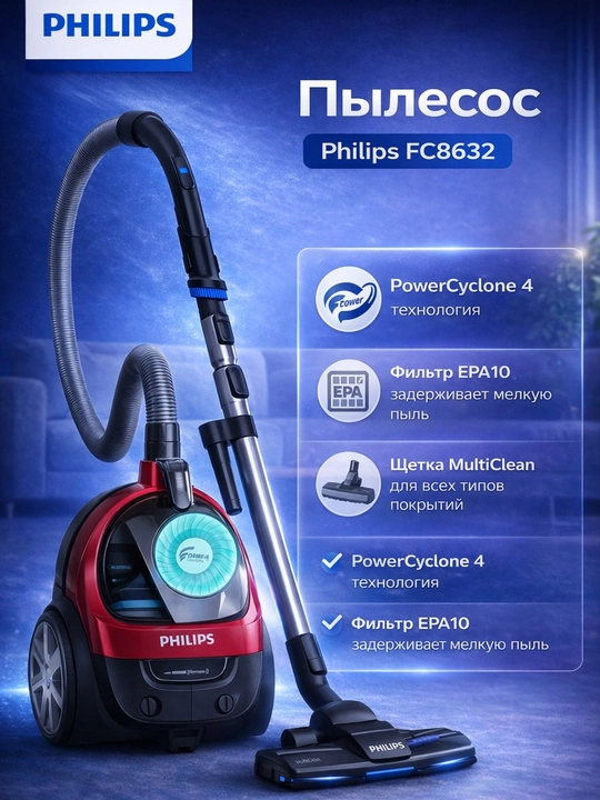 Philips FC8632 (PowerPro Active) Changyutgich - 