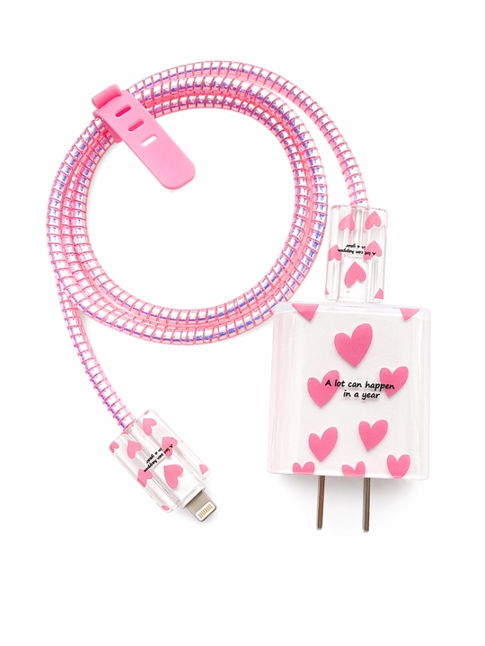Apple 20W zaryadlovchi uchun g‘ilof kabel ushlagich va tasma bilan - 