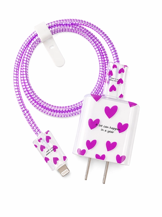 Apple 20W zaryadlovchi uchun g‘ilof kabel ushlagich va tasma bilan - 