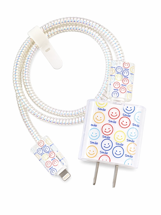 Apple 20W zaryadlovchi uchun g‘ilof kabel ushlagich va tasma bilan - 