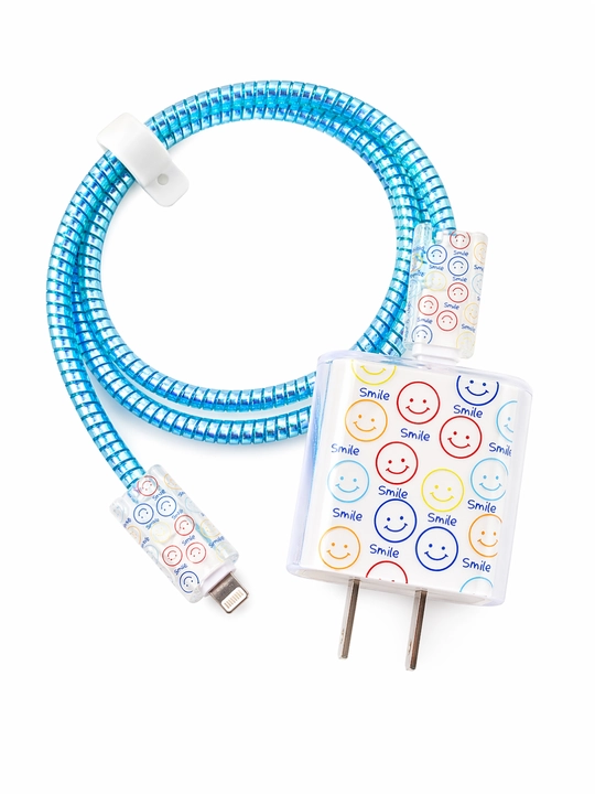 Apple 20W zaryadlovchi uchun g‘ilof kabel ushlagich va tasma bilan - 