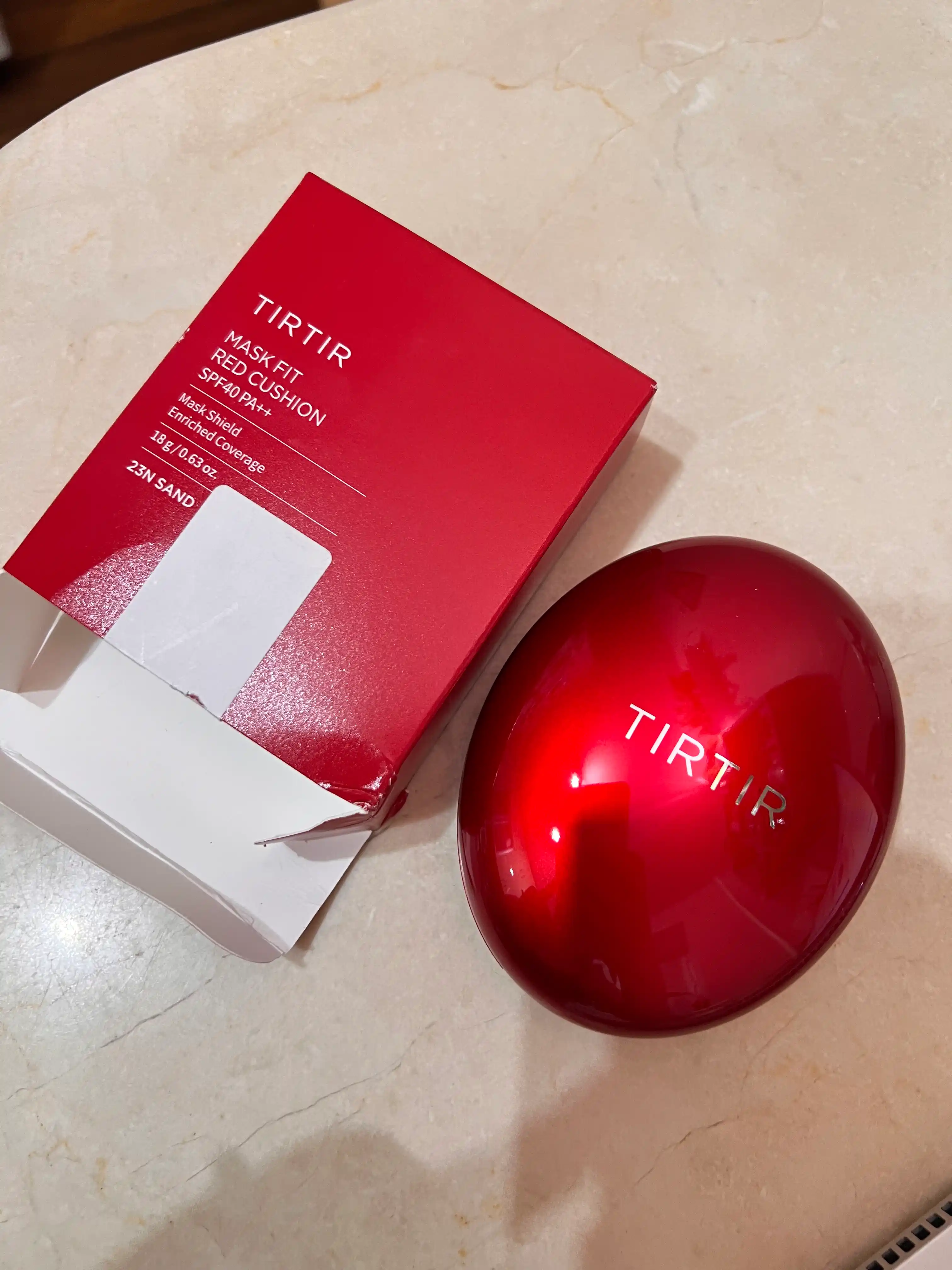 Кушон с полуматовым финишем TIRTIR Mask Fit Red Cushion SPF40 PA++, 18 г
