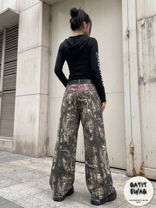 Jinsi baggy oversize Y2K