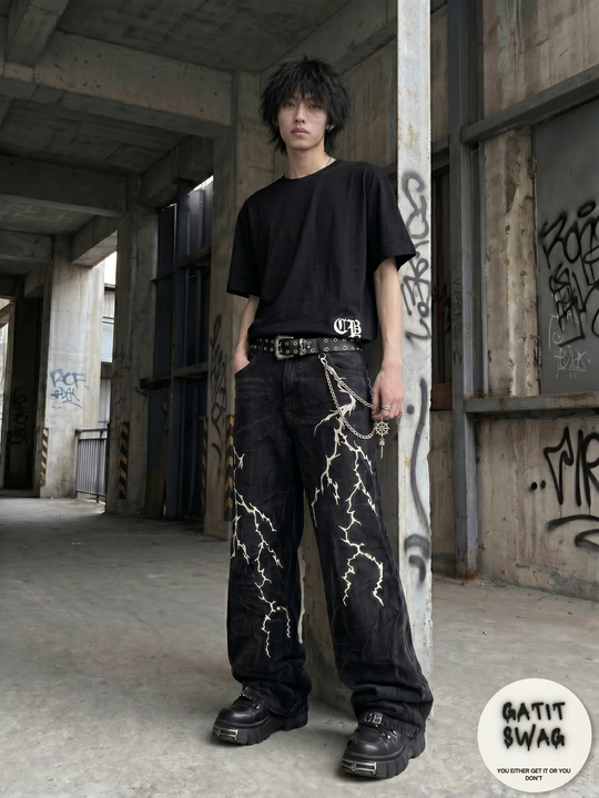 Jinsi baggy oversize Y2K