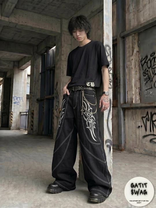 Jinsi baggy oversize Y2K
