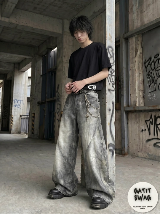 Jinsi baggy oversize Y2K