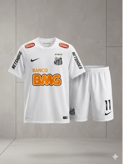 Футбольная форма Santos FC 2012 (Retro) — Почувствуй магию бразильского футбола! — FENIXX-SANTOS-БЕЛЫЙ-XXL