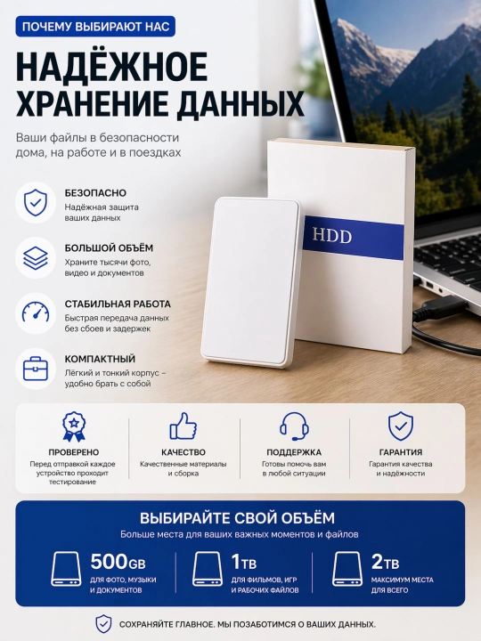 Tashqi qattiq disk HDD USB 3.0 160GB 250GB 320GB 500GB 750GB 1TB