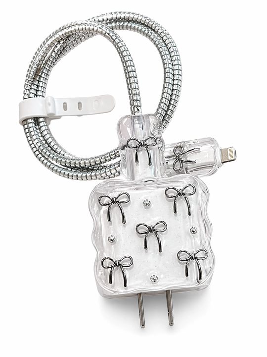 Apple 18W / 20W zaryadlovchi uchun g‘ilof kabel himoyasi bilan 5 ta to‘plam - 