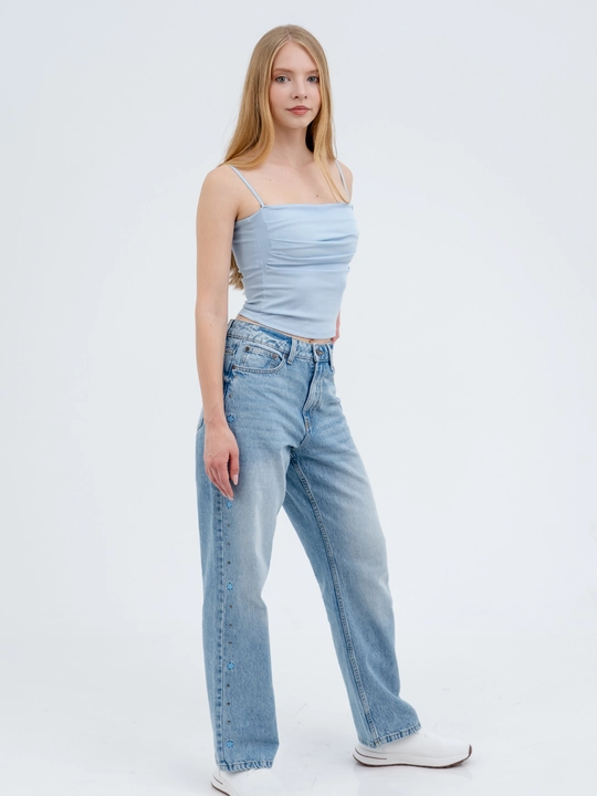 Ayollar uchun kuzgi jinsi shim, 98% paxta, stretch, S–XL