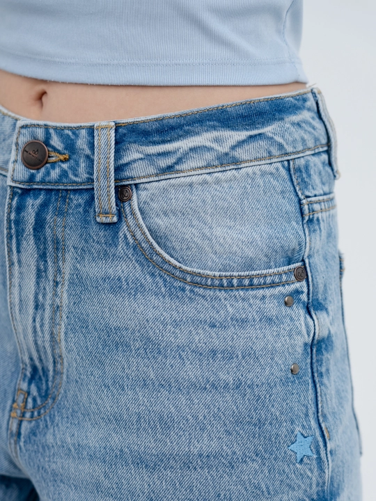 Ayollar uchun kuzgi jinsi shim, 98% paxta, stretch, S–XL