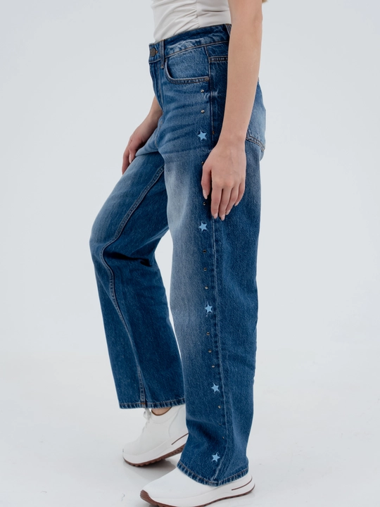 Ayollar uchun kuzgi jinsi shim, 98% paxta, stretch, S–XL