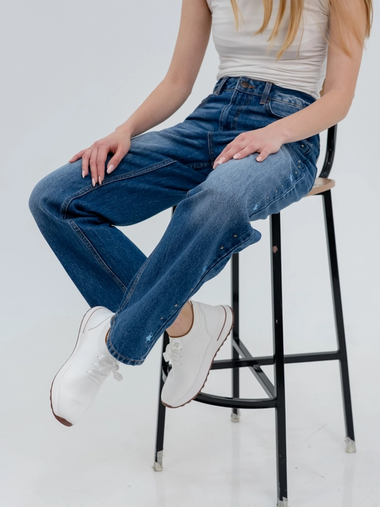 Ayollar uchun kuzgi jinsi shim, 98% paxta, stretch, S–XL