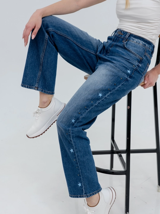 Ayollar uchun kuzgi jinsi shim, 98% paxta, stretch, S–XL