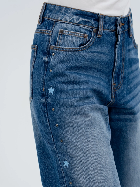 Ayollar uchun kuzgi jinsi shim, 98% paxta, stretch, S–XL