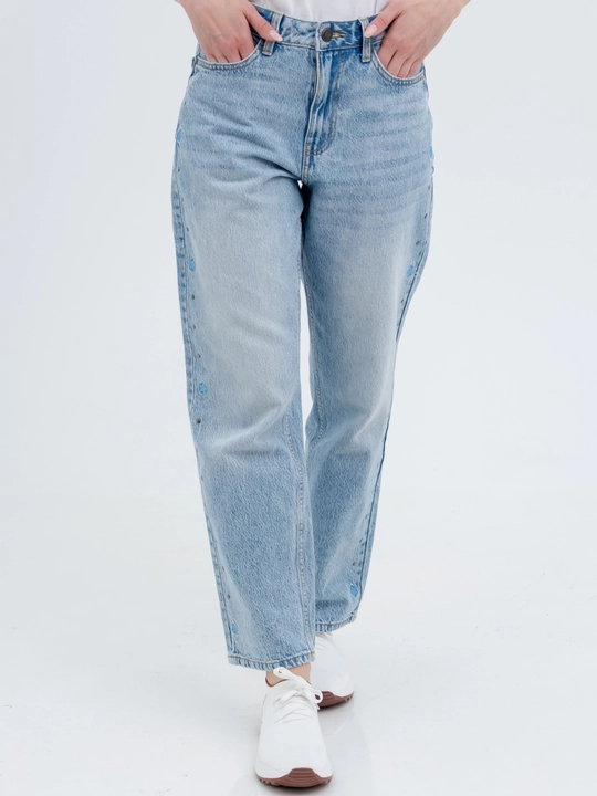 Ayollar uchun kuzgi jinsi shim, 98% paxta, stretch, S–XL