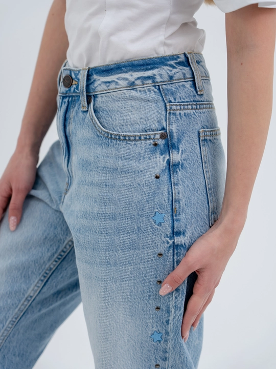 Ayollar uchun kuzgi jinsi shim, 98% paxta, stretch, S–XL
