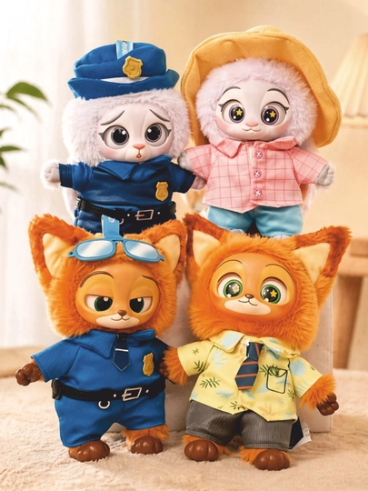 Мягкая игрушка брелок Labubu Wakuku Zootopia blind box сюрприз 15–17 см