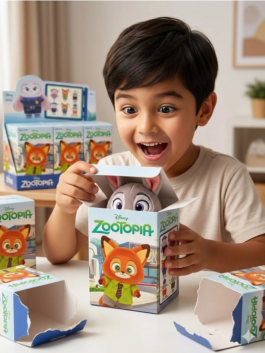 Мягкая игрушка брелок Labubu Wakuku Zootopia blind box сюрприз 15–17 см