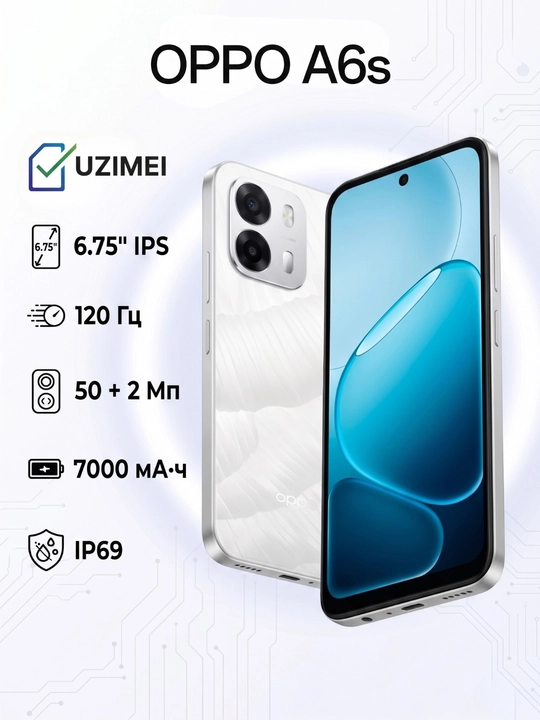 Смартфон OPPO A6S 8/256 GB Ice White - 