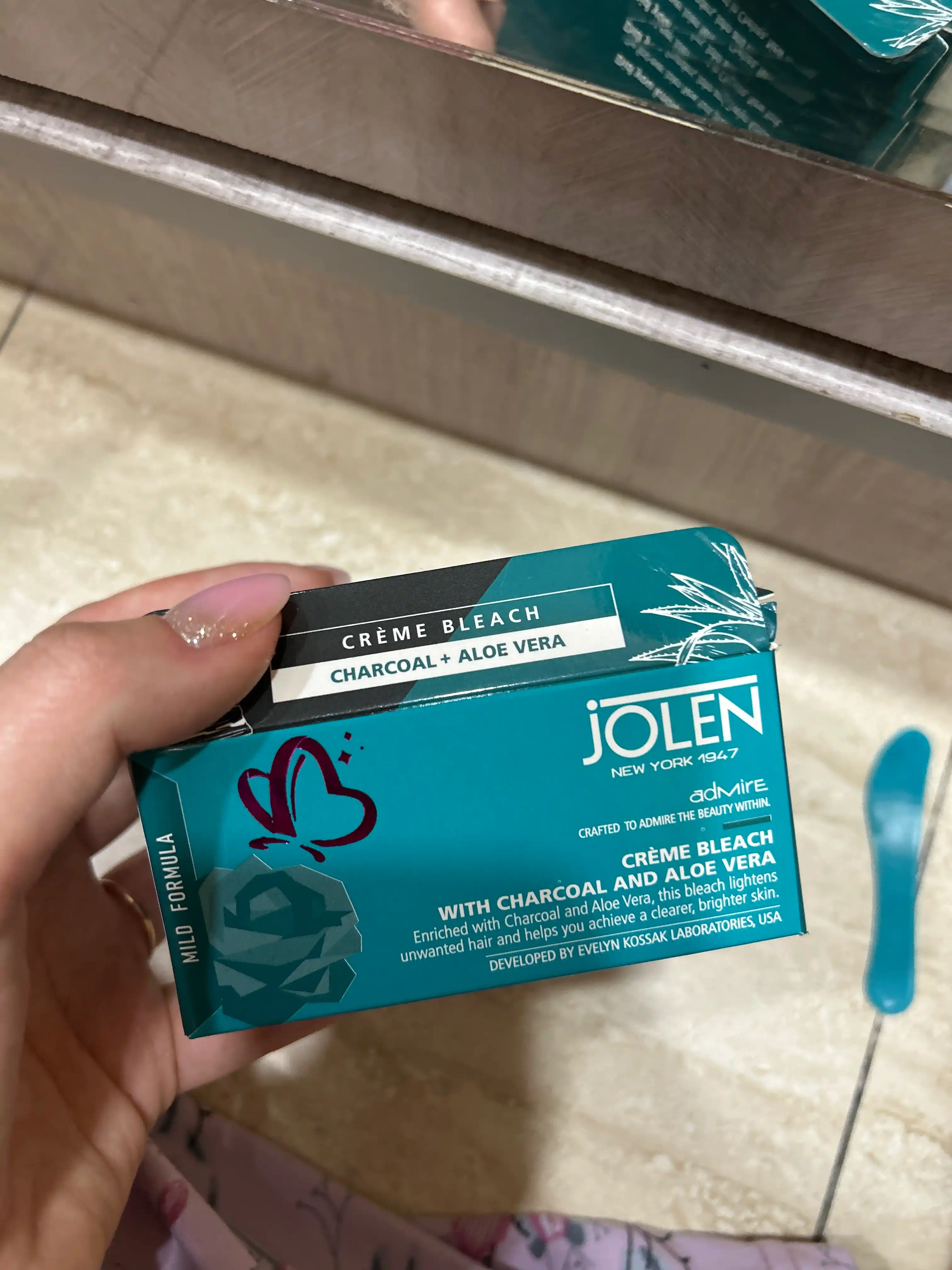 Jolen oqartiruvchi krem, qoshlar va yuz va tanadagi quyuq sochlarni yoritish uchun, 28 g