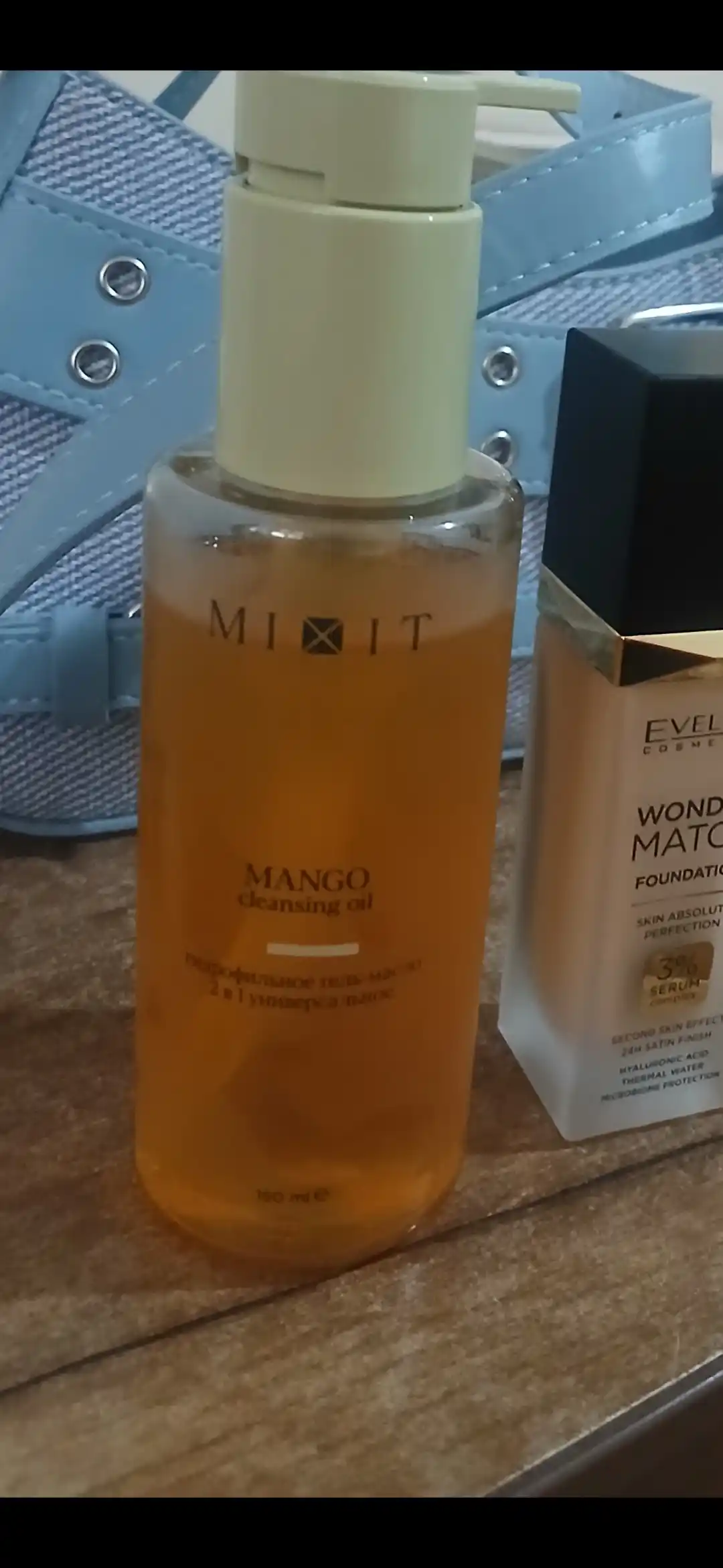 MIXIT Mango yuz yuvish uchun gidrofil gel-moy, yuz yuvish ko‘pigi, tozalovchi vosita