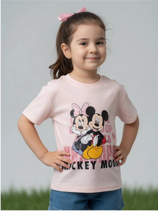 Детские футболки, для девочек, с принтом Mickey Mouse