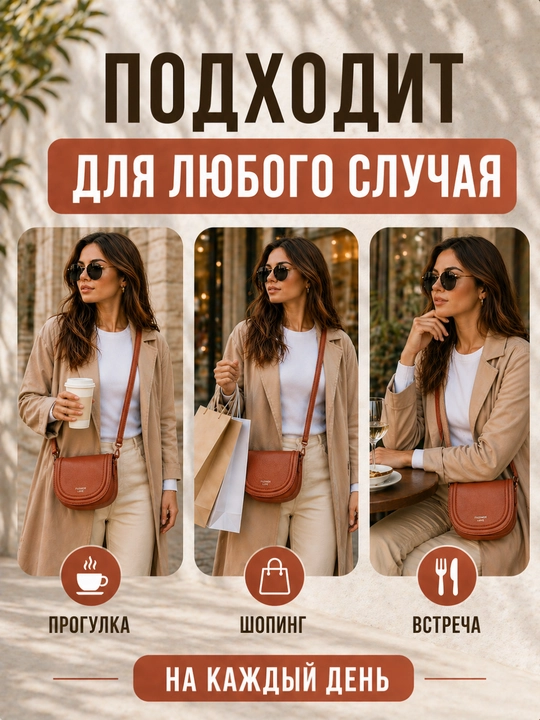 Ayollar sumkasi kross-bodi mini, yelkaga taqiladigan kichik sumka
