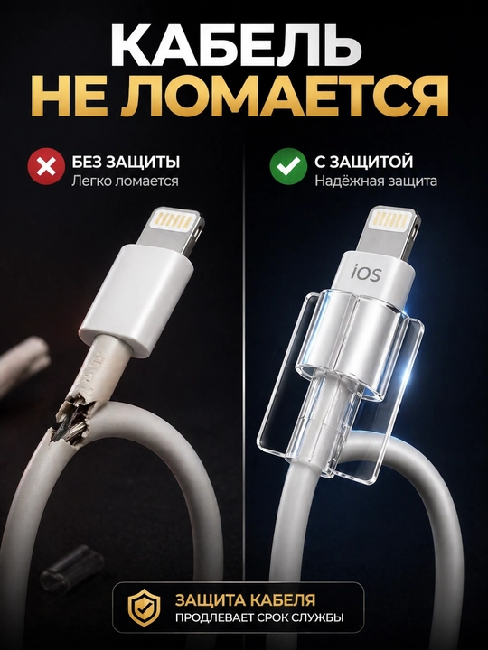 Kabel himoyasi (anti-break) | USB Type-C, Lightning kabel uchun sinishga qarshi himoya