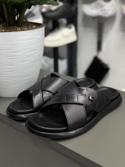 Мужские тапочки в стиле Hermes, Китай, размеры 40-44, премиальный дизайн — ABUS-HERMESS235-УГОЛЬН-40