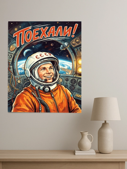 Картина интерьерная на стену ARTERY "Космос", постер на подрамнике для дома