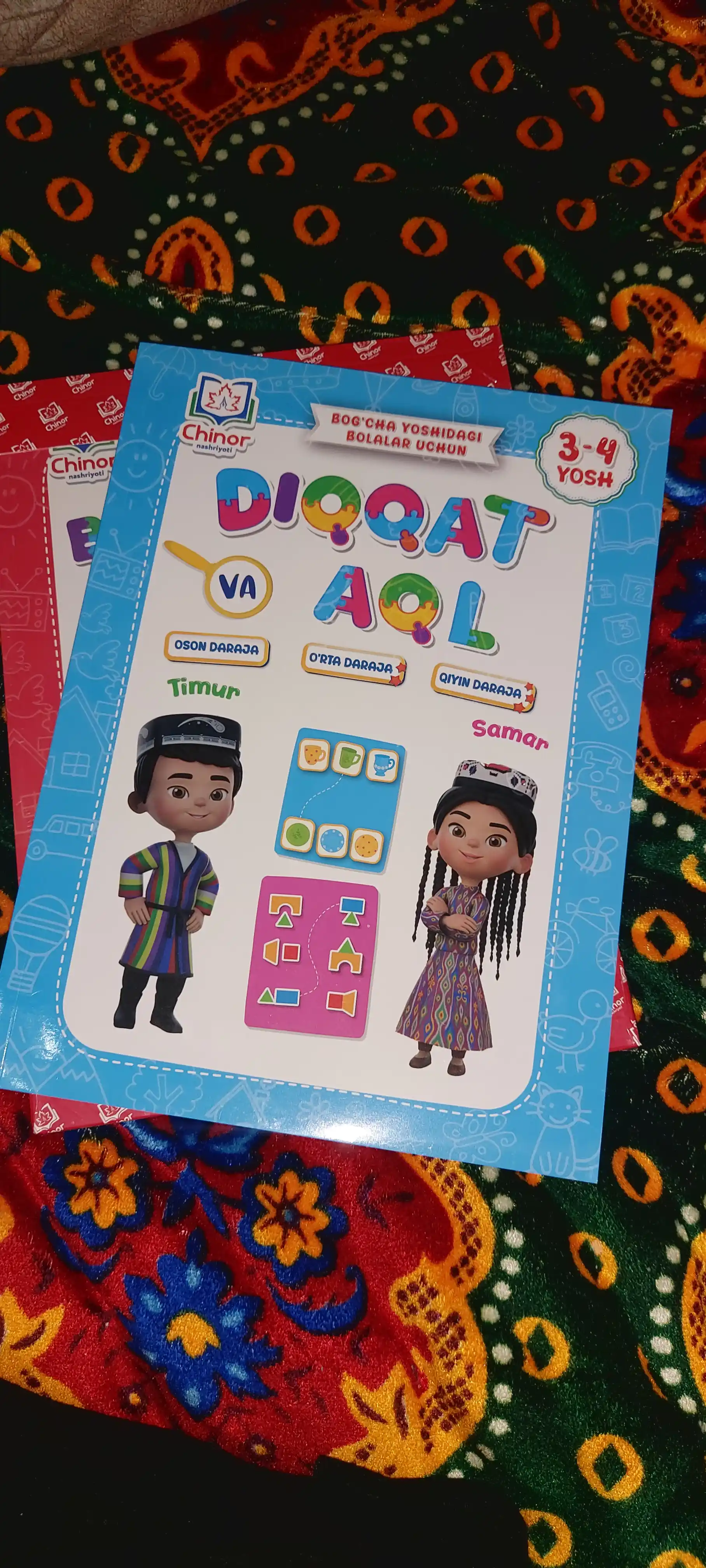 "Diqqat va aql" 3-4 yosh, Bog'cha yoshidagi bolalar uchun