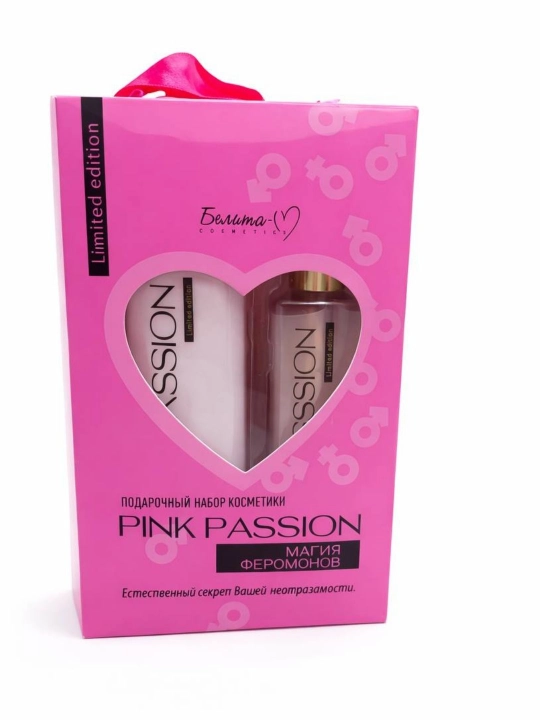 Pink Passion ayollar uchun feromonli sovg‘a to‘plami – sprey va body losyon, Limited Edition