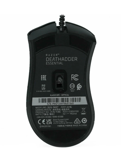 Razer DeathAdder Essential simli oyin sichqonchasi, 5 ta tugma, 6400 DPI