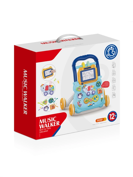Huanger Music Walker musiqli yurgich va rasm taxtasi 12 oy+