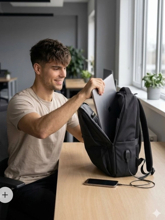 Рюкзак для ноутбука, ортопедический, с USB-портом