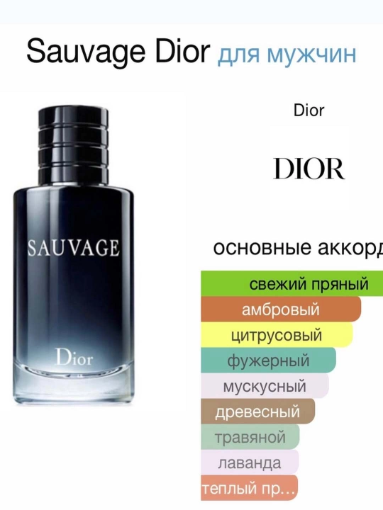 Erkaklar uchun Sauvage Dior parfyumeriyasi, 10 ml, 20 ml, 30 ml - 