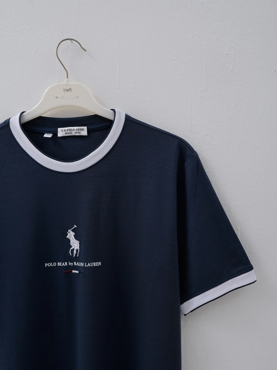 Erkaklar futbolkasi Sigrano Polo minimal dizayn dumaloq yoqa