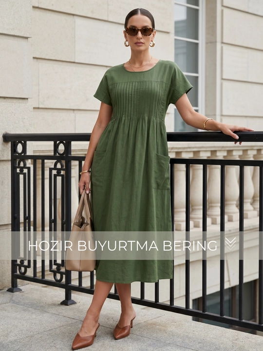 Ayollar yozgi libos, 100% paxta — ELLY FASHION