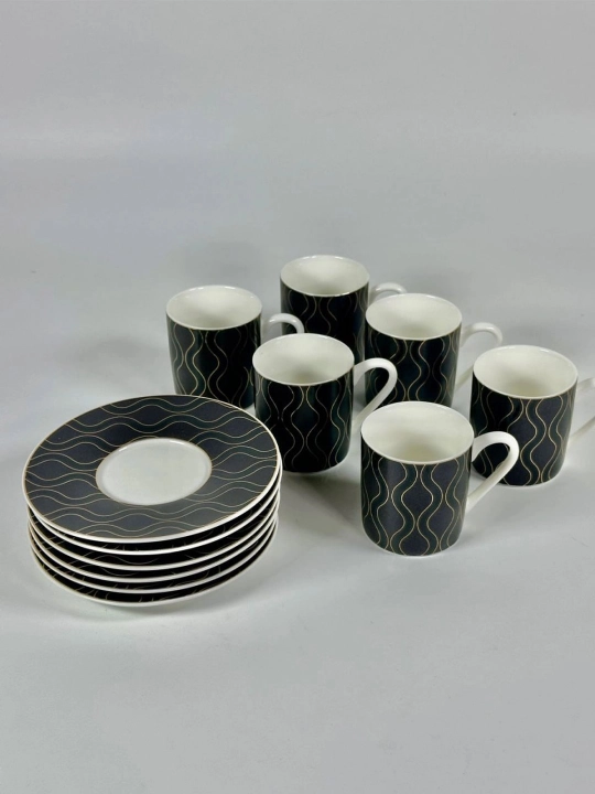 Qahva to'plamii "O.M.S. Collection" chinni, 12 dona, 6 kishilik, 100 ml HP