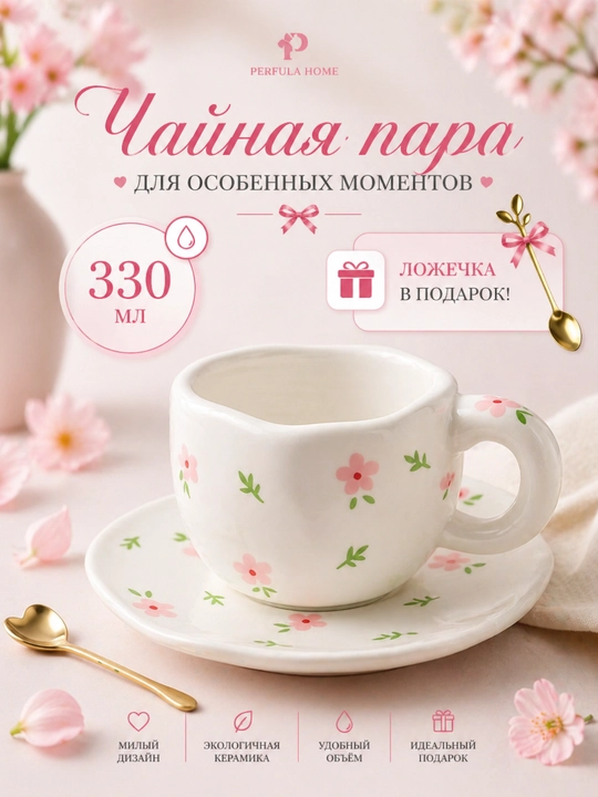 Krujka, keramika, qo'lda ishlangan, bakal, 250-330 ml, 1 dona - 
