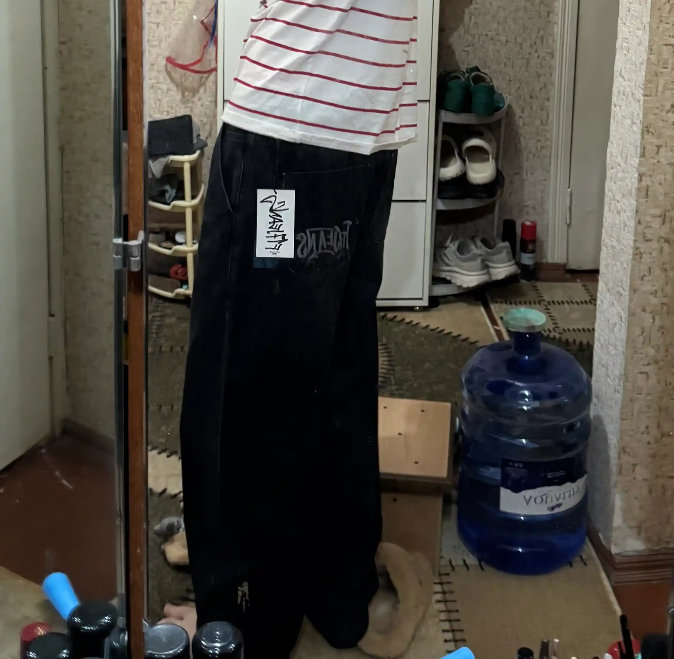 Keng jinsi shimlar y2k baggi oversize sk8 UNI