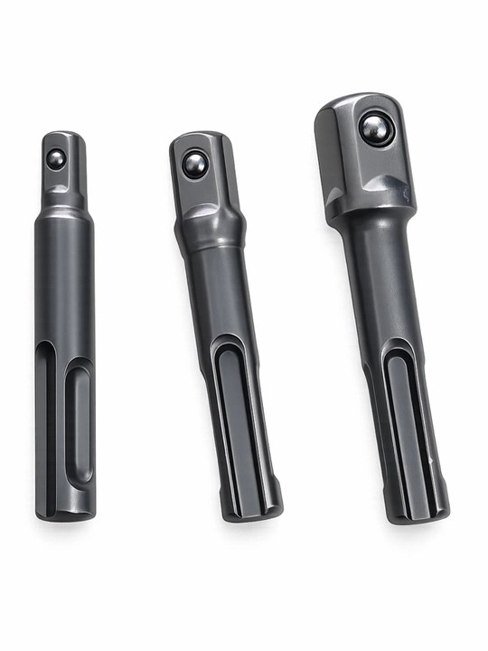Набор адаптеров SDS+ для перфоратора 1/4", 3/8", 1/2", инструментальная сталь